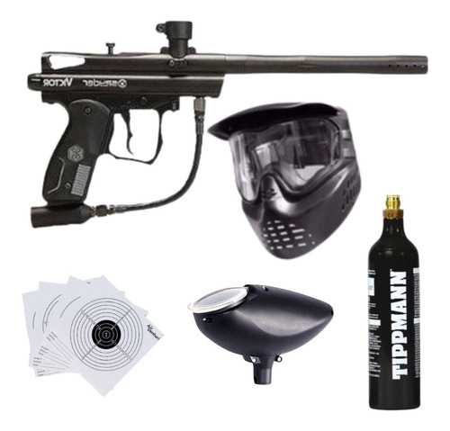 Paquete Marcadora Spyder Victor Co2 Gotcha Paintball Xtreme