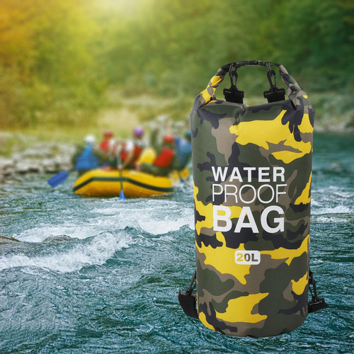 Saco Seco Flotante, Bolsa Seca Impermeable Con Mochila 20l