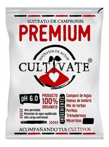 Sustrato Cultivate Premium Profesional 25 Litros