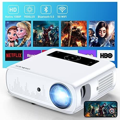 Proyector Groview Portable 1080p Con Cable Hdmi -blanco Color Blanco