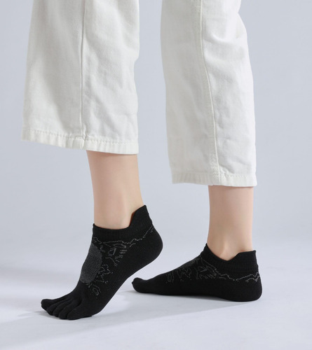 Calcetines Para Correr De Algodón Corte Bajo Mujer Paquete 5