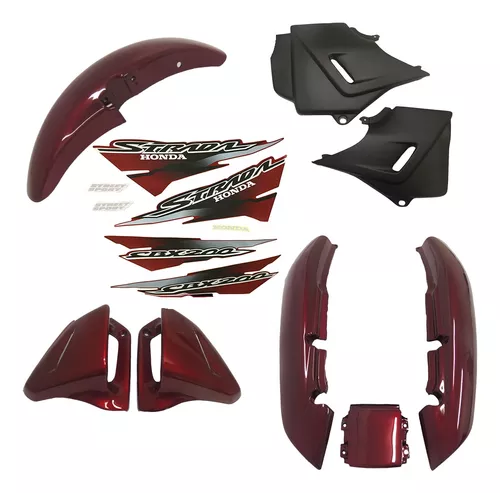 Kit Carenagem Adesivada Honda cbx 200 Strada 2000 Preto - Sportive