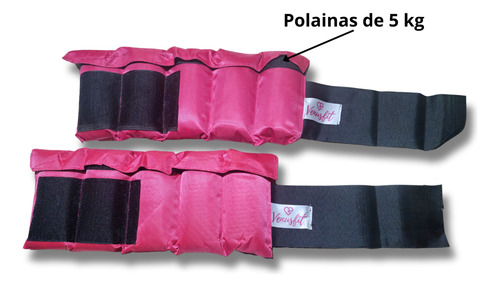 Polainas De 10 Kg Ajustables Rosa Fiusha