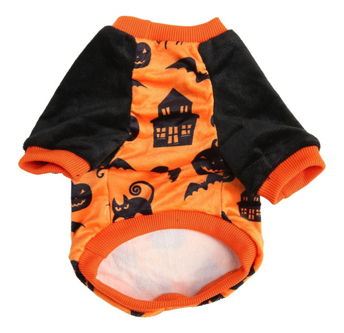 Camisa De Halloween Para Perro, Diseño De Calabaza, Gato, Mu