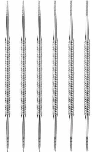 6 Paquetes De Limas De Uñas Dentadas De Doble Cara Para Ded