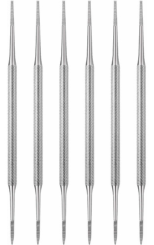 6 Paquetes De Limas De Uñas Dentadas De Doble Cara Para Ded