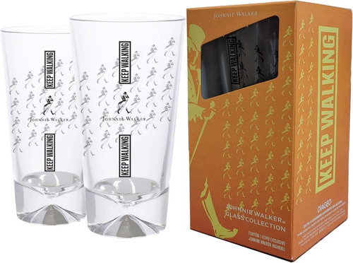 Kit 2 Copos Para Whisky Johnnie Walker Diageo 450ml