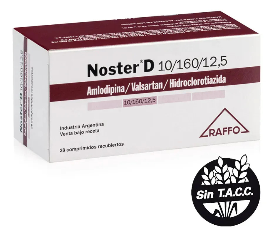 Noster D 160 Mg/10 Mg/12,5 Mg Comp. Recub., 28 Comprimidos