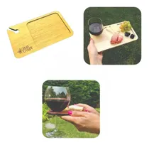 Comprar Tabla Copetin Picada Evento Portacopas X 10 Un Personalizada
