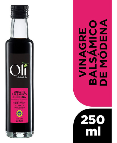 Vinagre Balsámico Con Mosto De Uva Concentrado 250ml Oli