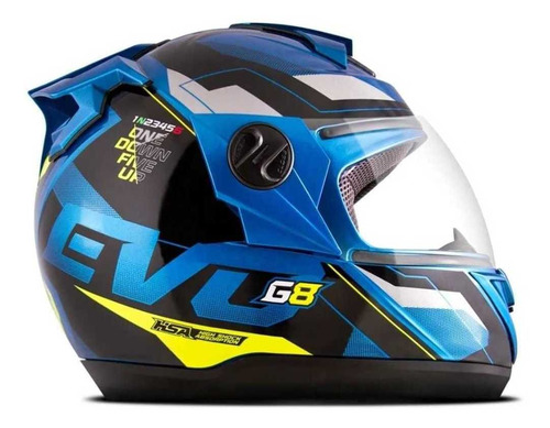 Imagem 3 de 3 de Capacete Evolution Protork 2020 788 G8 Evo Com Narigueira