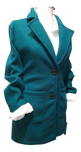 Blazer Saco Tapado Paño Elastizado Abrigo Talle Grande