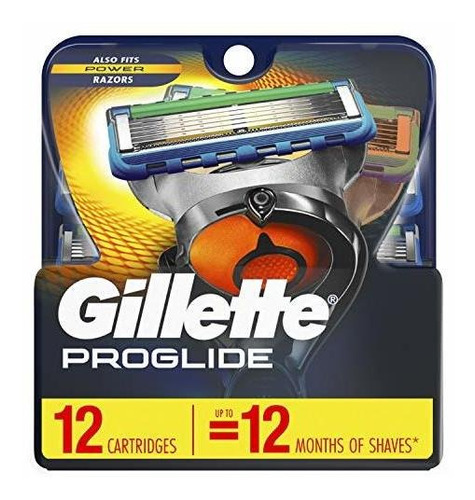 Hojas De Afeitar Gillette Fusion5 Proglide Para Hombres, 12