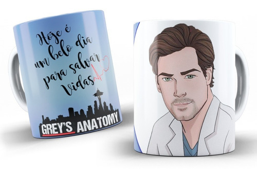 Imagem 5 de 10 de Canecas Personalizadas Greys Anatomy !!!!