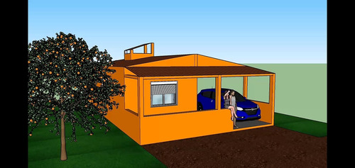 Imagem 2 de 6 de Projeto Completo De Casa Residencial Com Dois Quartos