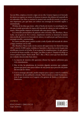 Libro No Te Estreses, Simplemente Invierte