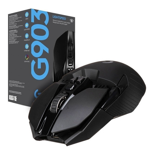 Imagen 7 de 11 de Mouse gamer de juego inalámbrico recargable Logitech G Series Lightspeed G903 negro