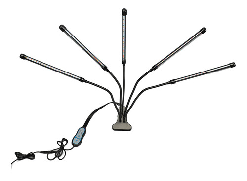 Clip Led Full Spectrum Plant Grow De 5 Cabezas, Programable