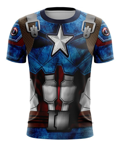 Playera Sublimada Capitan America