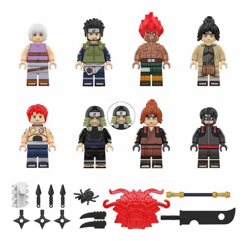 Boneco Blocos De Montar Aburame Torune Naruto