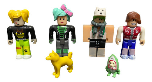 Bonecos Roblox Com Animais Brinquedo Infantil Kit Com 6