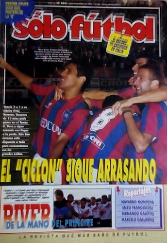 Solo Futbol N°493.poster Dock Sud,jj Urquiza Campeon.tristan