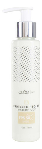 Protector Solar Cloe Care Para Mujer Aprueba De Agua 50 Fps