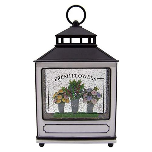 Farol De Agua Flores Frescas De 11 Pulgadas