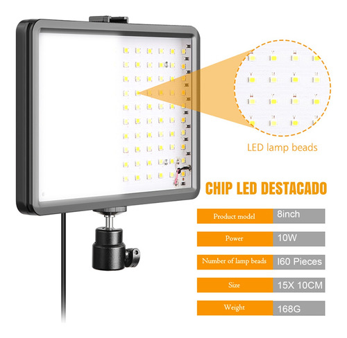 Kit De Luz Led Usb Regulable Para Foto, Video, 2 Piezas