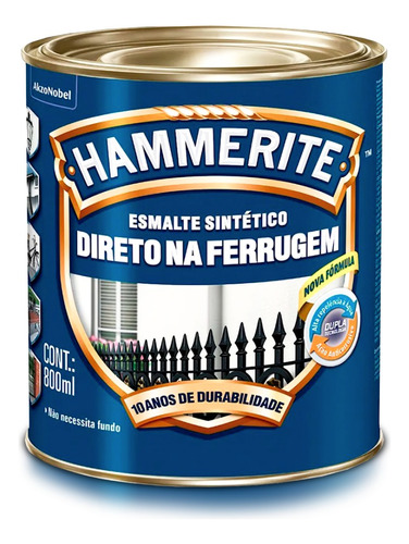 Esmalte Sintético Hammerite Direto Na Ferrugem 800ml - Coral Cor Verde Colonial