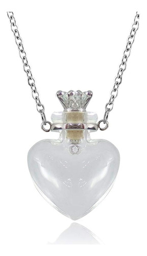 B Collares De Botella De Perfume En Forma De Corazón