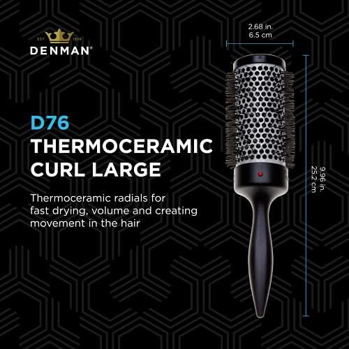 Denman (d76) Cepillo De Pelo Redondo De Barril Termocerámico