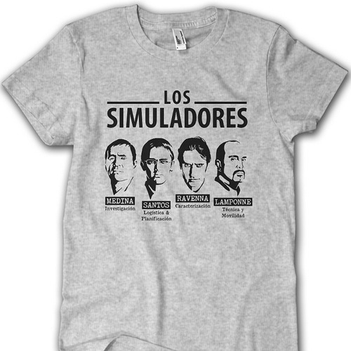 Remeras Los Simuladores - Santos Medina Ravenna Lamponne