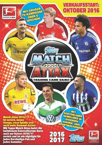 Match Attax Bundesliga 2016-17 Cards Coleção Base Completa