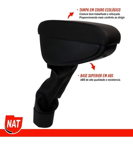 Apoio De Braço Encosto Chevrolet Spin 2013 Até 2023 Couro