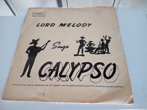 Lp Lord Melody Sings Calypso Com Cyril Diaz Orchestra (Usado)