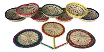 Comprar 50 Abanicos Coloridos Y 50 Paneras O Tortilleros  Coloridos