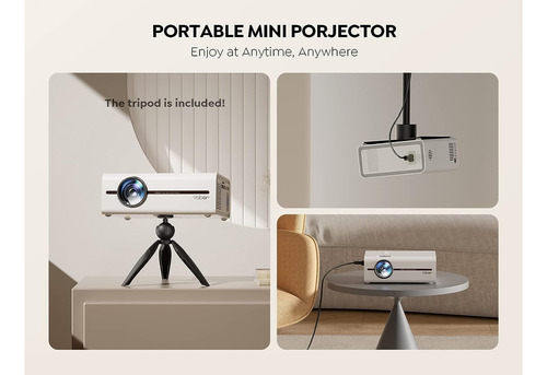 Mini Proyector Yaber Con Wifi Y Bluetooth 5.1 9500l