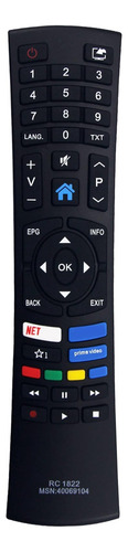 Control Remoto De Reemplazo Rc1822 Para Control Remoto Medio