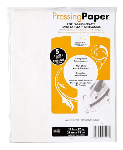 Thermo Web 3403 Papel De Prensado Transparente Para Tela Y M