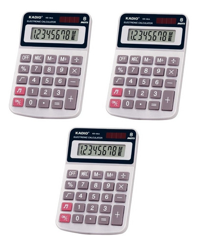 Calculadora Kadio X3 8  Digitos Kd-185a Resitente Electrónic