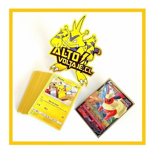 Pack Cartas Pokémon + Carta Legendaria (gx, V O Vmax)