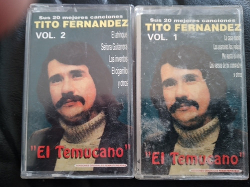 2 Cassette Tito Fernandez Vol. 1 Y 2 El Temucano(952