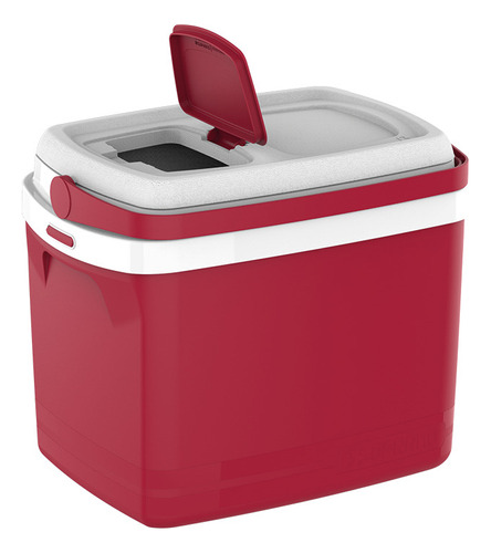 Caixa Térmica Cooler Cabem 11 Garrafas 1 Litro Praia Pesca Cor Vermelho