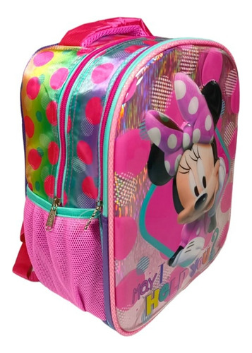 Mochila Minnie Mouse Kinder Backpack 178576 Color Fucsia