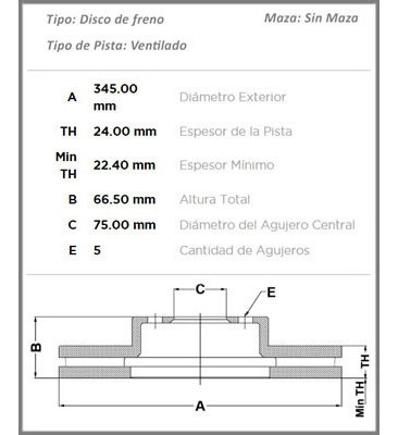 Disco De Freno Trasero Fremax Bmw 120 2.0 L 2010-2013