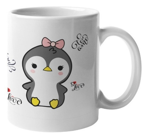 Tazas De Pingüinos Kawaii Para Parejas