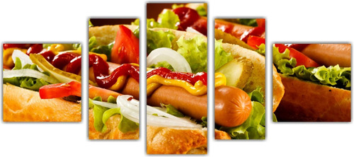 Quadro Decorativo Restaurantes Cachorro Quente Hot Dog 001