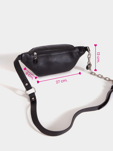 Riñonera Paola Grande Bandolera Tote Bag Juanita Jo Mujer Negro Lisa