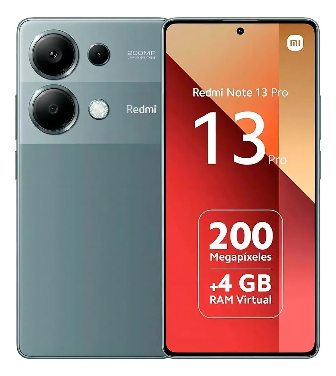 Teléfono celular Xiaomi Redmi Note 13 Pro 256gb 8gb Dual Sim color verde